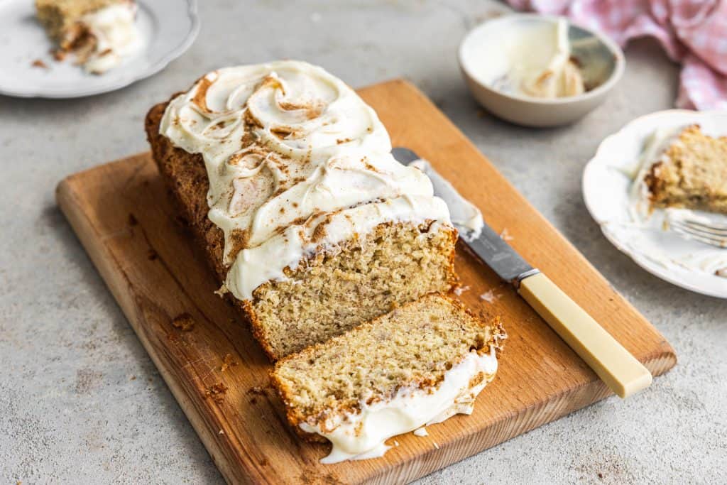 Banana Bread With A Creamy Chai Spice Topping Recipe - National Dairy Council Ireland