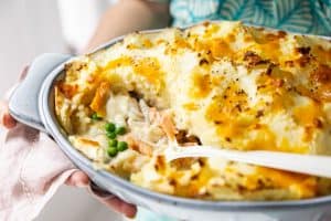 Creamy Cheese Seafood Pie